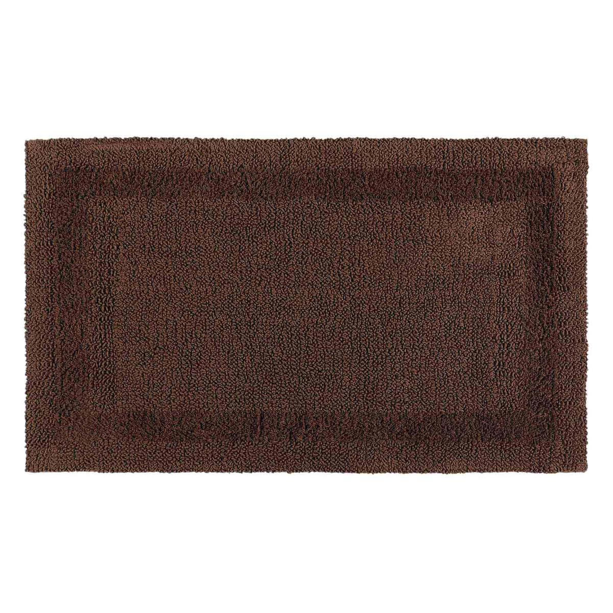 BADEMATTE 70/120 cm, 100% Baumwolle, wendbar - Braun, Textil (70/120cm) - Homescapes
