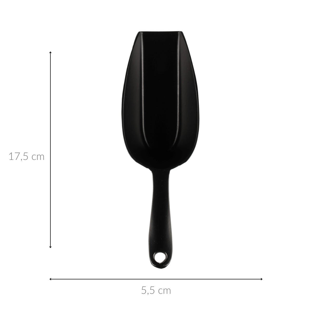 LEBENSMITTELSPATEL Küchenhelfer 30 cm - Schwarz, Metall (5.5/17.5/3.3cm)