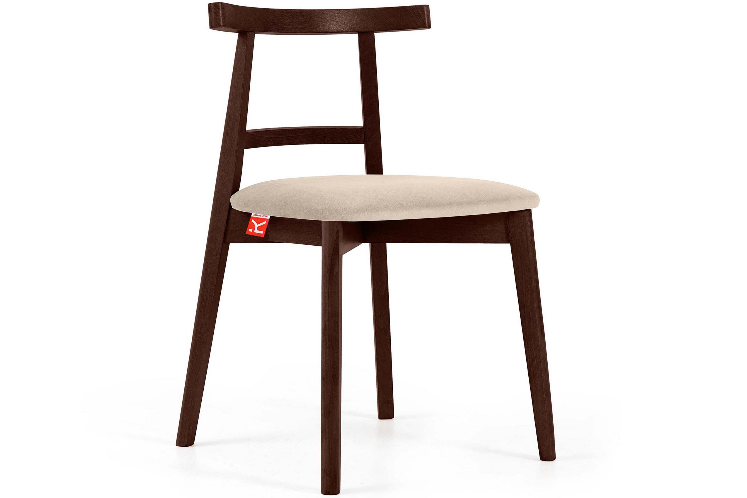 ESSTISCHSTÜHLE LILIO 2 St Vintage, Creme / Mahagoni - Creme, Holz/Textil (47/76/45cm) - KONSIMO®