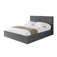 POLSTERBETT mit Bettkasten und Lattenrost, Bett mit Matratze H3/H4 - EMMI 180x200 Dunkelgrau - Anthrazit, Holzwerkstoff/Textil (180/200cm) - ALTDECOR