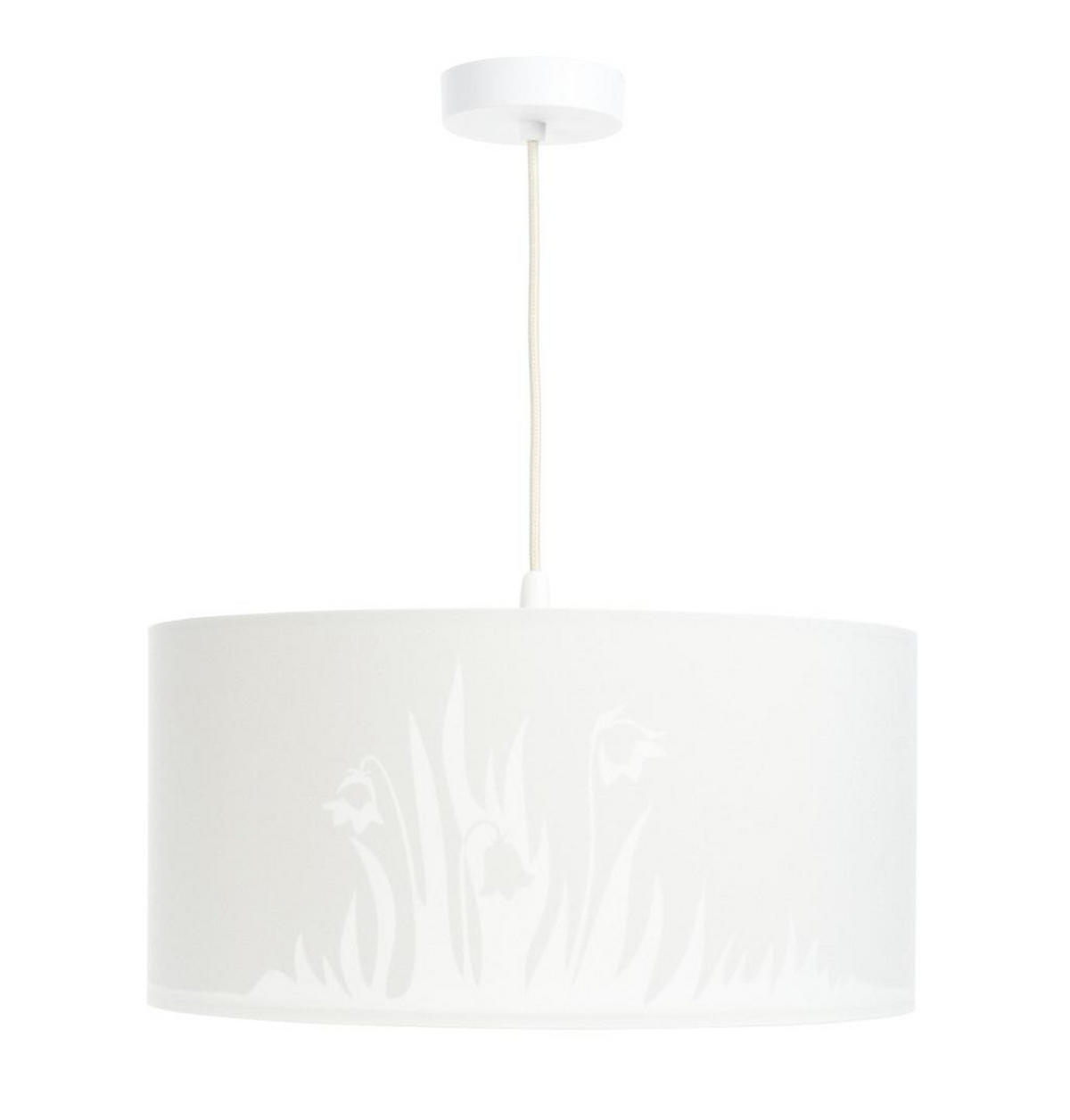 HÄNGELEUCHTE Weiß 40/90 cm - Beige/Weiß, Kunststoff (20/0.4/90cm) - ONZENO