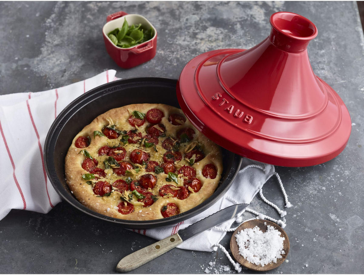 TAJINE Kirsche - ø 28 cm - Rot, Metall (28cm) - Staub