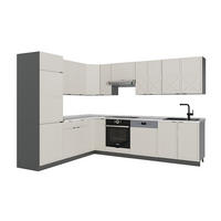 ECKKÜCHE Fame-Line GrauBeige/Anthrazit 227 x 287 cm, AP Marmor - Anthrazit/Grau, Holzwerkstoff (287/81.6/60cm) - Vicco