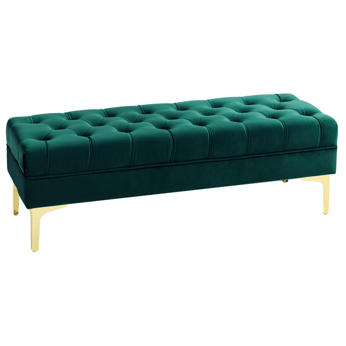 SITZBÄNKE Dunkelgrün 1 Stück - Beige, Kunststoff (118/42/45cm) - GiPP