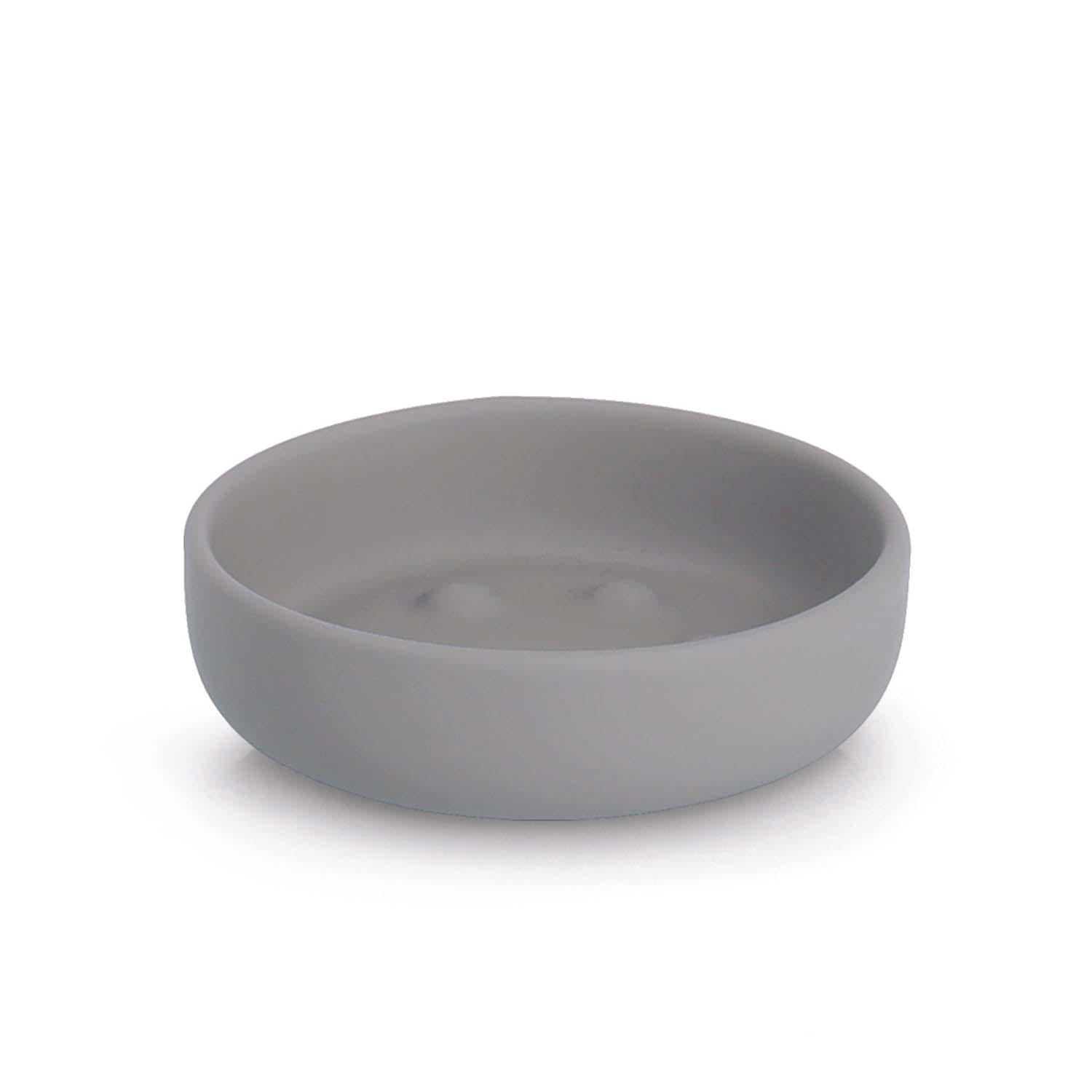 SEIFENSCHALE - Keramik, Grau - Grau, Keramik (11.2/3.3/11.2cm) - Zeller Present