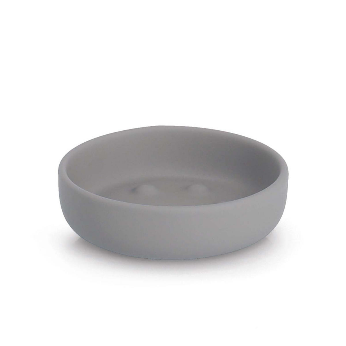 SEIFENSCHALE - Keramik, Grau - Grau, Keramik (11.2/3.3/11.2cm) - Zeller Present