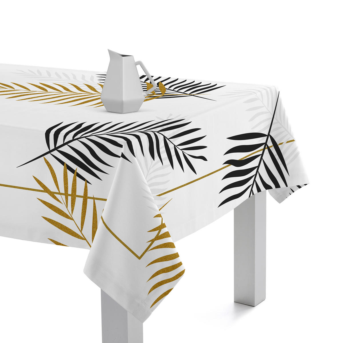 TISCHDECKE foliage 145x250 cm mehrfarbig - Multicolor, Textil (250/145/0.2cm) - Happy Friday