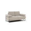 SOFA LORI 2-Sitzer, ecru - Ecru/Schwarz, Holzwerkstoff/Textil (185/87/96cm) - Courtois Laville
