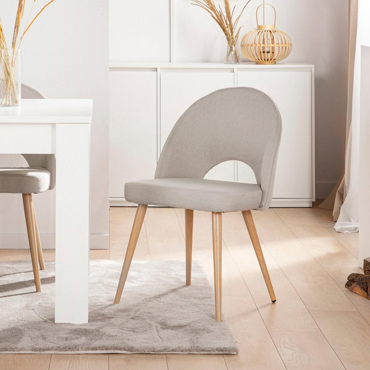 ESSZIMMERSTUHL Blair Grau 49 cm x 85 cm - Grau, Textil (49/85/54cm) - Klast Home