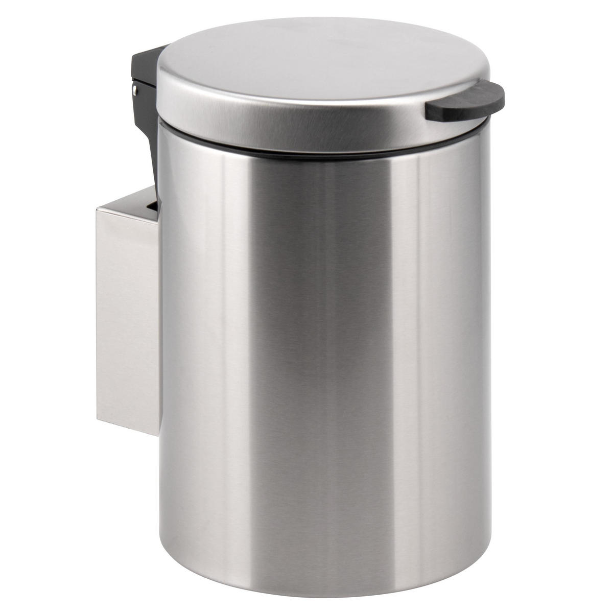 WAND-KOSMETIKEIMER 3 Liter, silber, Edelstahl - Edelstahlfarben, Metall (16/24/23cm) - bremermann