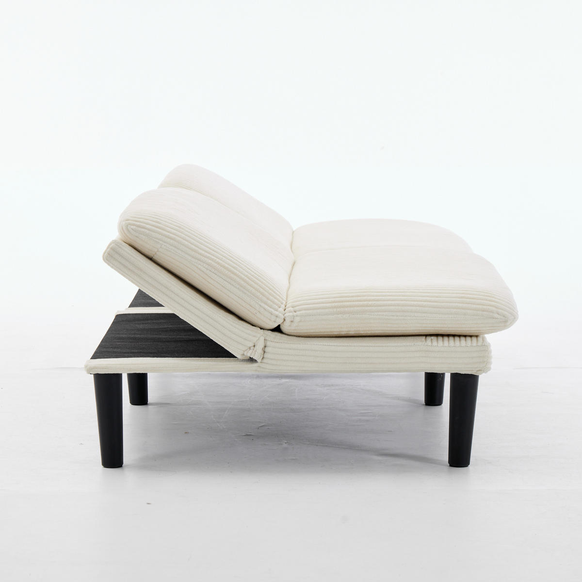 SCHLAFSOFA 167/43/67 cm in Beige Cord - Beige, Textil (86/67/168cm) - Oxeza