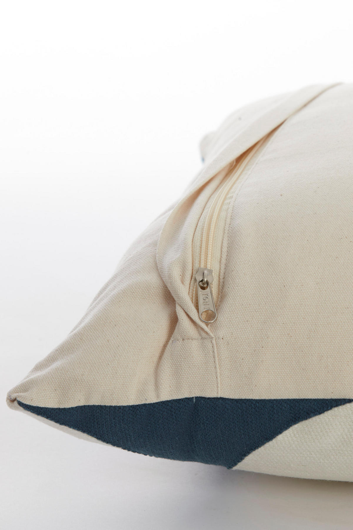DEKOKISSEN Usera Blau 45/45/10 cm - Blau, Textil (45/45cm) - Light & Living
