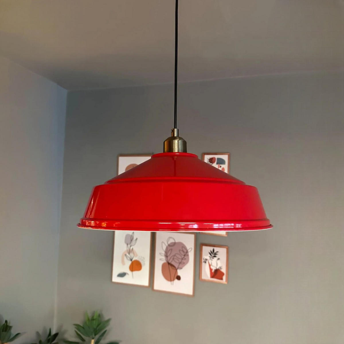 PENDELLEUCHTE LCarmelo - Rot, Metall (35/35/18cm) - Bamyum