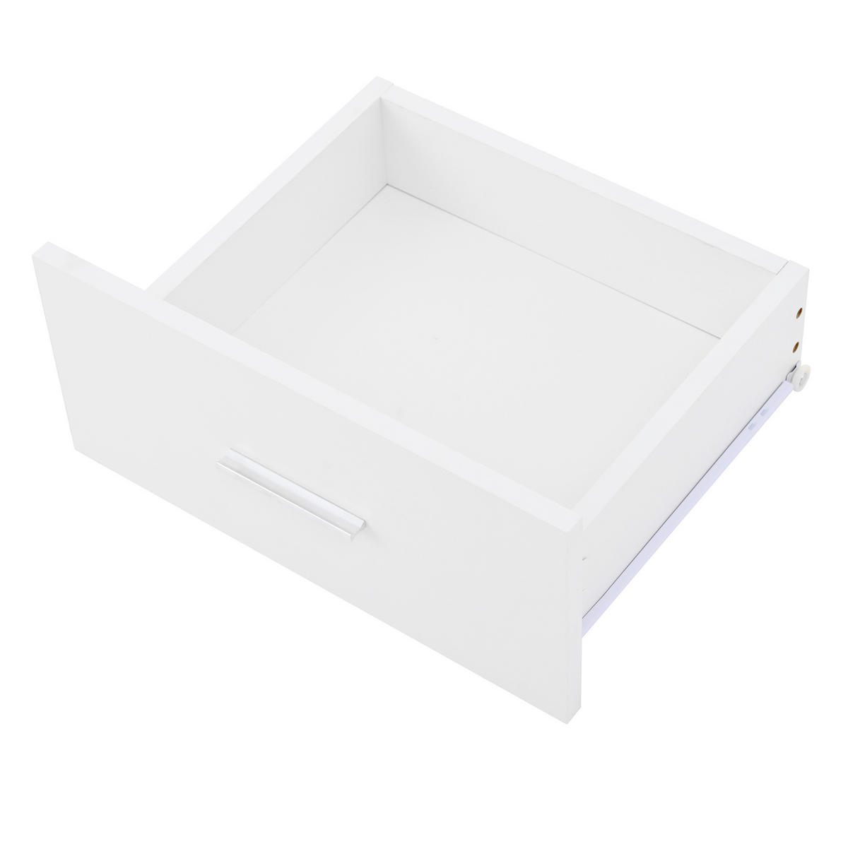 COUCHTISCH 78/78/45,5-59,5 cm höhenverstellbar mit LED-Beleuchtung, Stauraum und Glasboden aus Spanplatte, Weiß - Weiß, Holzwerkstoff (78/78/59.5cm) - Redom