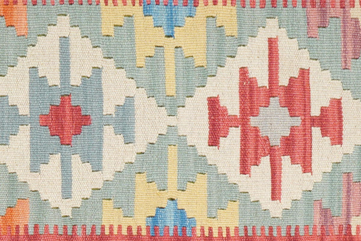 KELIM-LÄUFER handgewebt Gashgai Beige 186/55 cm Schurwolle - Beige, Textil (55/186cm) - Looma