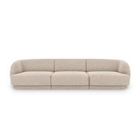 SOFA Miley aus Chenille-Stoff beige 3 Sitzplätze - Beige, Textil (90/70/255cm) - Micadoni