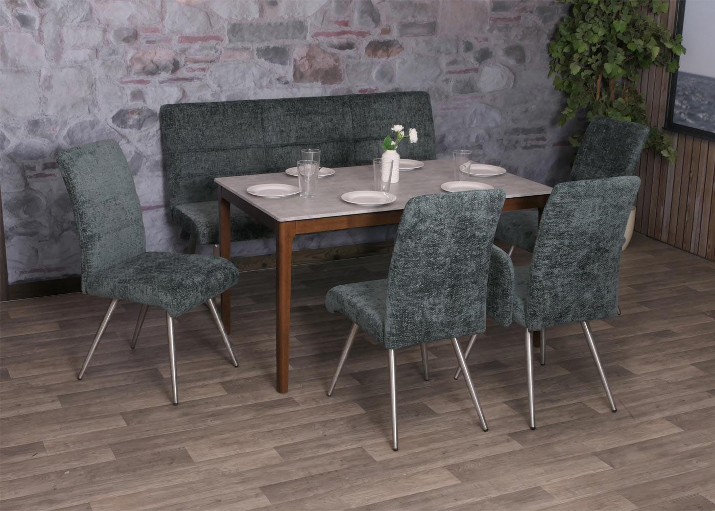 Thumbnail - MCW Sitzbank, Blau, Textil, 160x100x65 cm, Esszimmer, Bänke, Sitzbänke