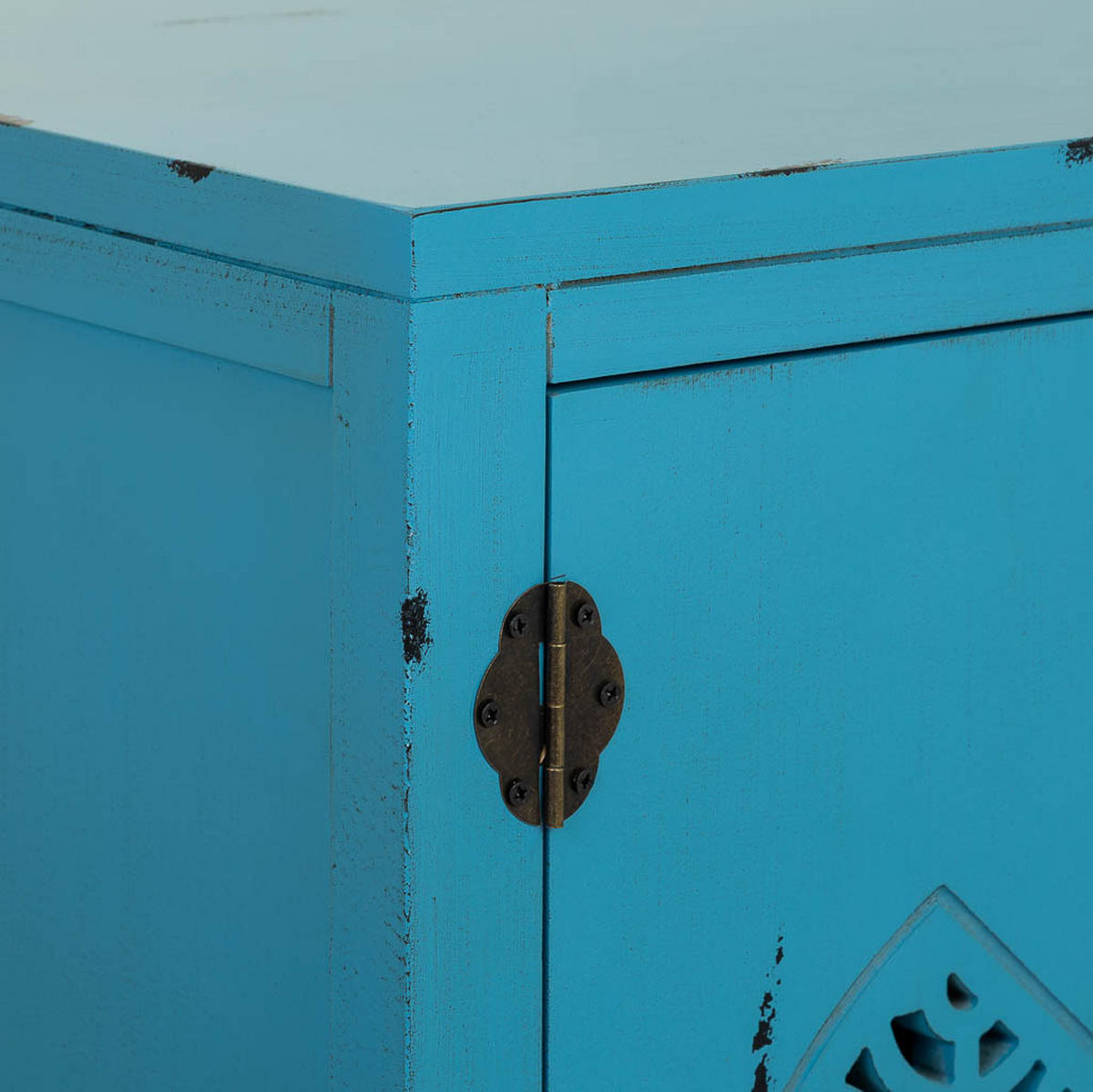 SIDEBOARD aus Holz 120x40x87 cm - Blau, Holz (120/86.5/40cm) - Wanderlust