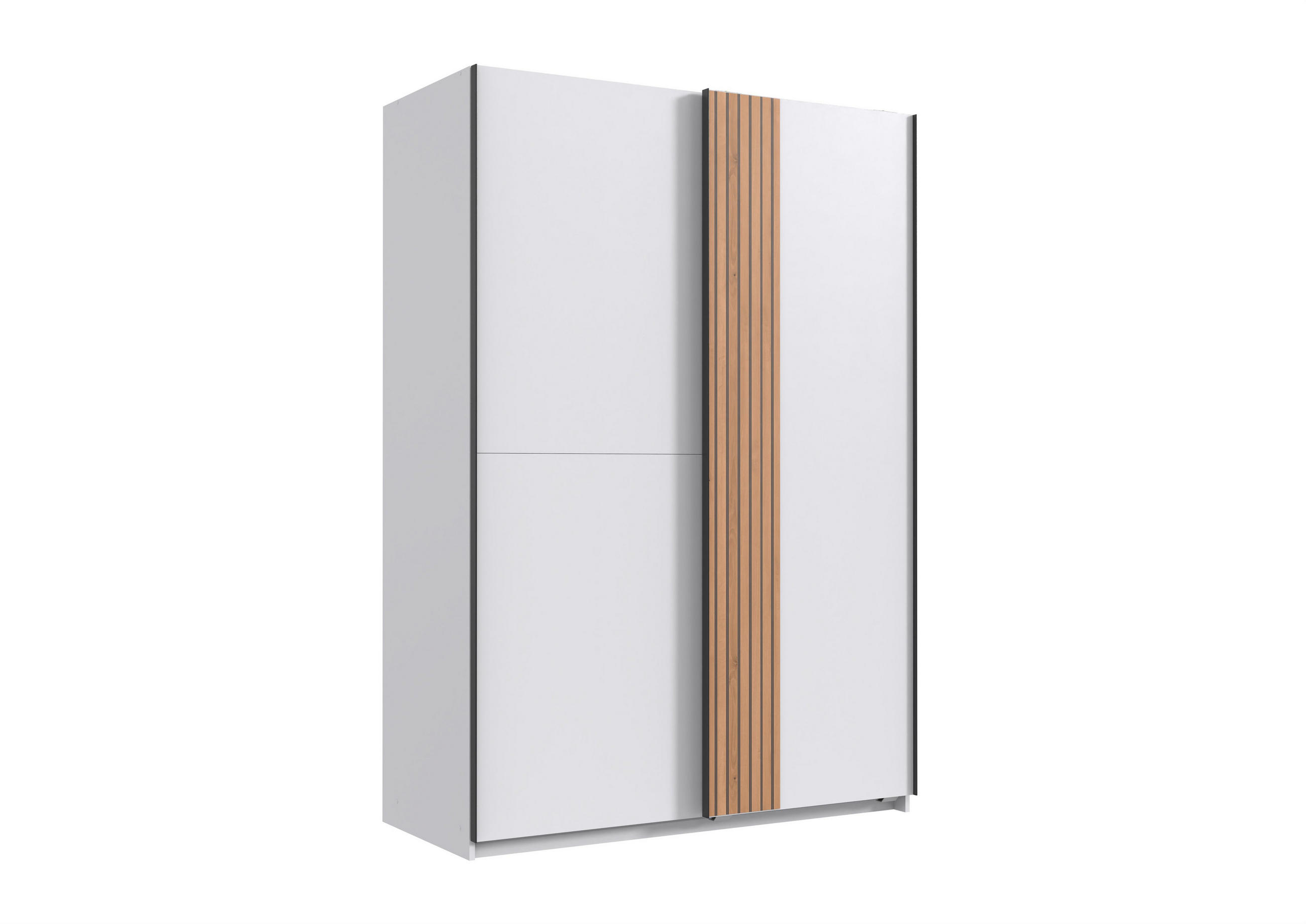 JUGENDZIMMER Rügen in Weiß und Artisan Eiche 7 teilig mit Schwebetürenschrank - Weiß, Holzwerkstoff (120/200/80cm)
