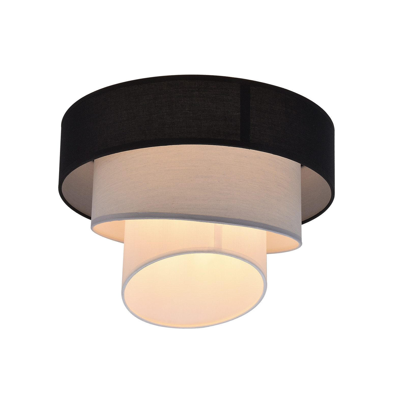 DECKENLEUCHTE Lassiter 40/40/29cm - Schwarz, Metall (40/40/29cm) - Nettlife