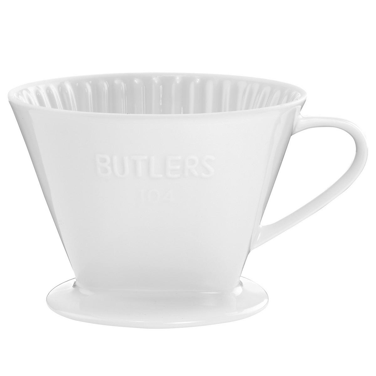 KAFFEEFILTER (6er Set) Traditional - Weiß, Keramik (14/11/17cm) - Butlers