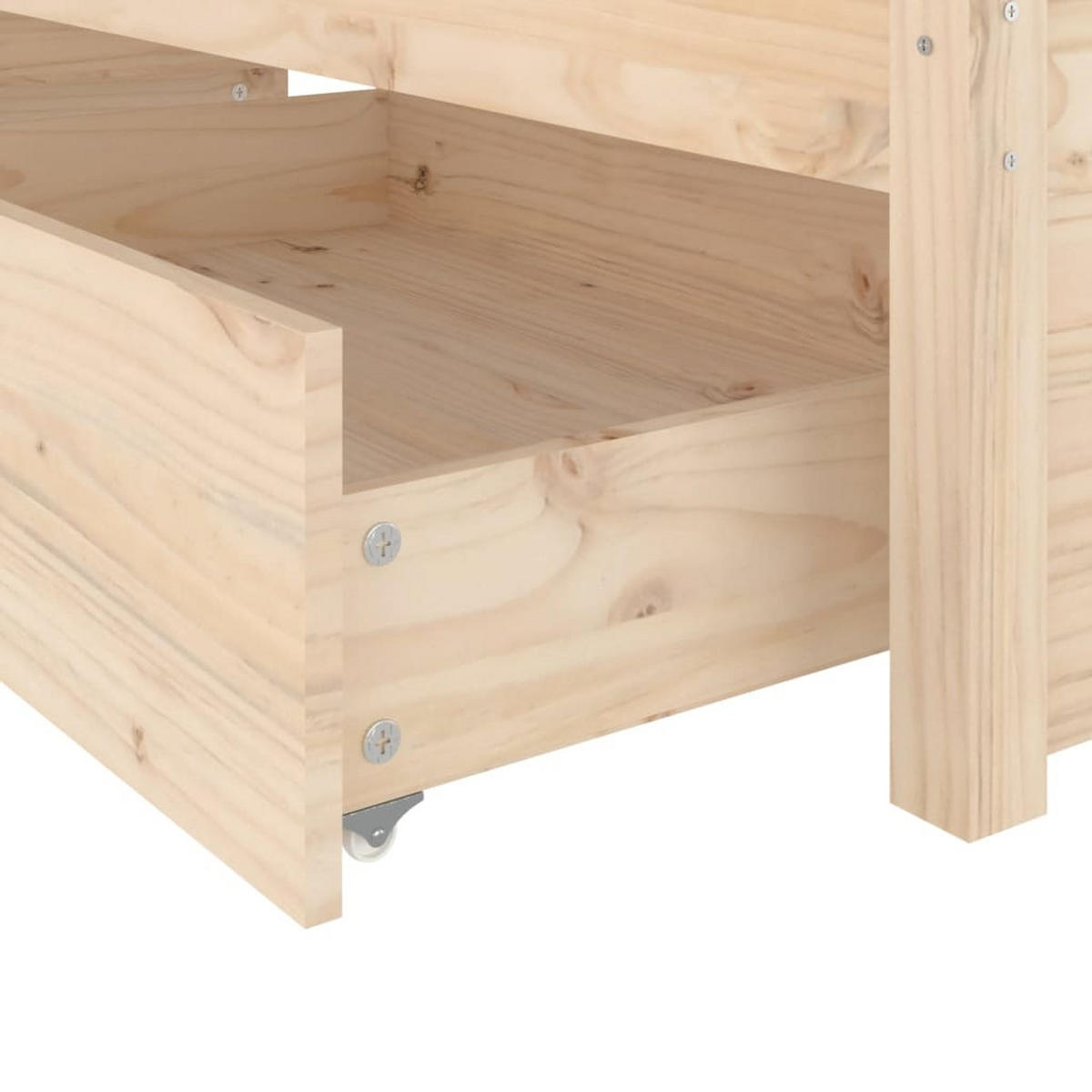 BETT Kirkpatrick 145.5/195.5 cm - Braun, Holz (140/190cm) - Nettlife