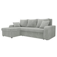 ECKSOFA Kris Lux - Hellgrau/Schwarz, Holz/Kunststoff (238/147cm) - MIRJAN24