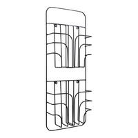 ZEITSCHRIFTENSTÄNDER Rowan Schwarz - Schwarz, Metall (27/75/8cm) - LOFT42