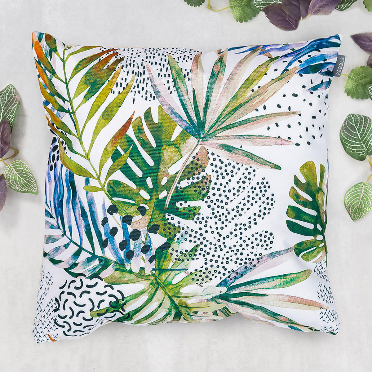 OUTDOOR-KISSEN - Multicolor, Textil (43/43cm) - Veeva