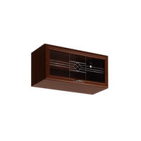GLASHÄNGESCHRANK G80KS – Sycylia Milano – Milano / Walnuss - Walnussfarben, Glas/Holzwerkstoff (80/36/32cm) - ROYAL24_MARKT