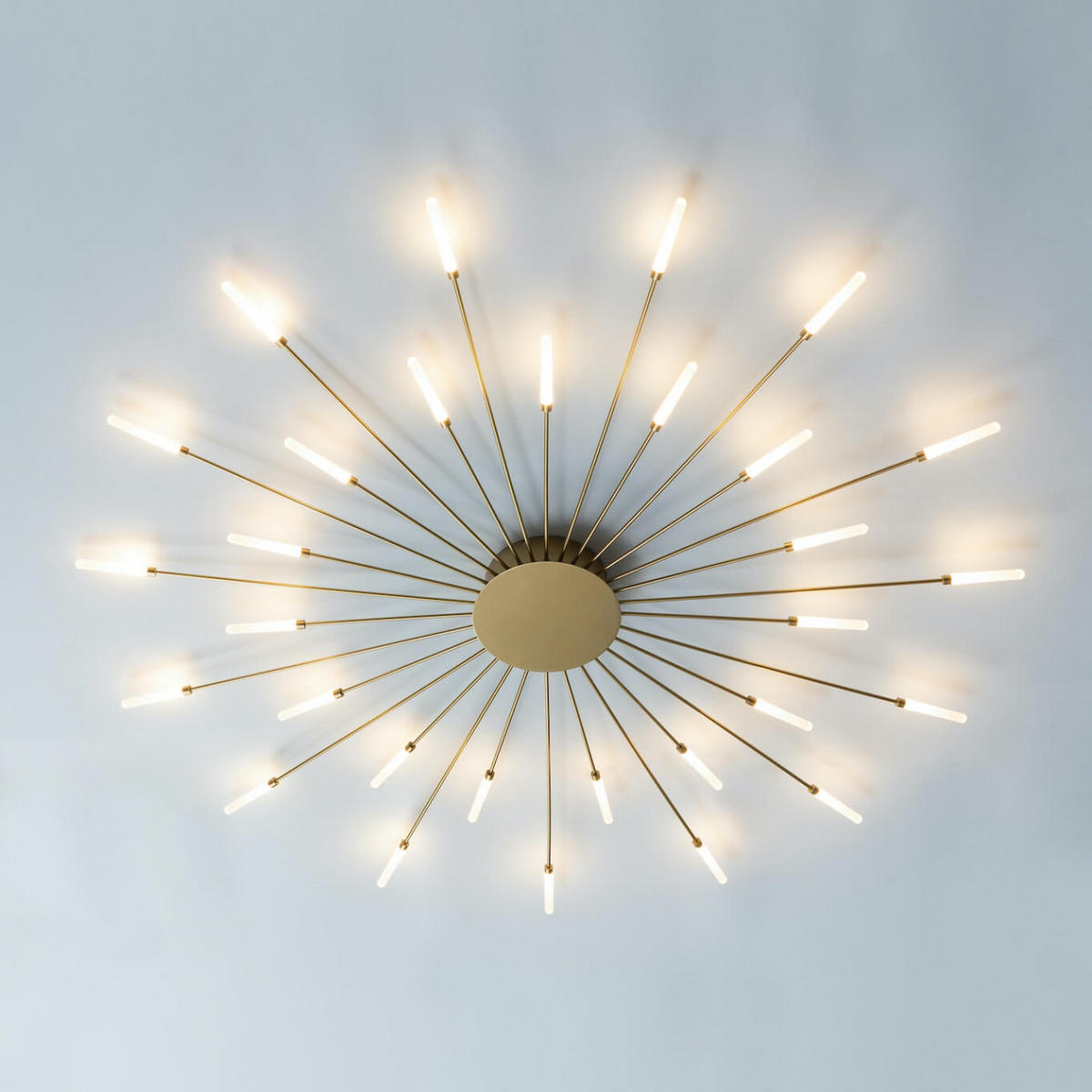 DECKENLEUCHTE Isco, Gold / Messing, 128cm - Goldfarben, Metall (128/128/7cm) - KOSILUM