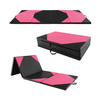 GYMNASTIKMATTE Rosenrot - Pink, Leder (117/300cm) - COSTWAY