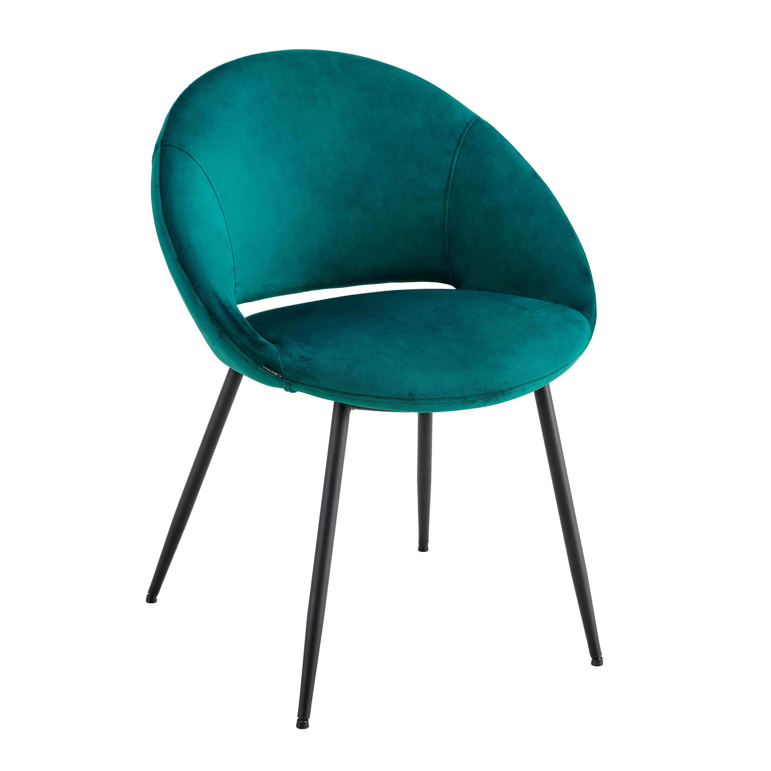 STÜHLE 2-tlg., Blau - Blau, Textil (61/81/60cm) - Oviala