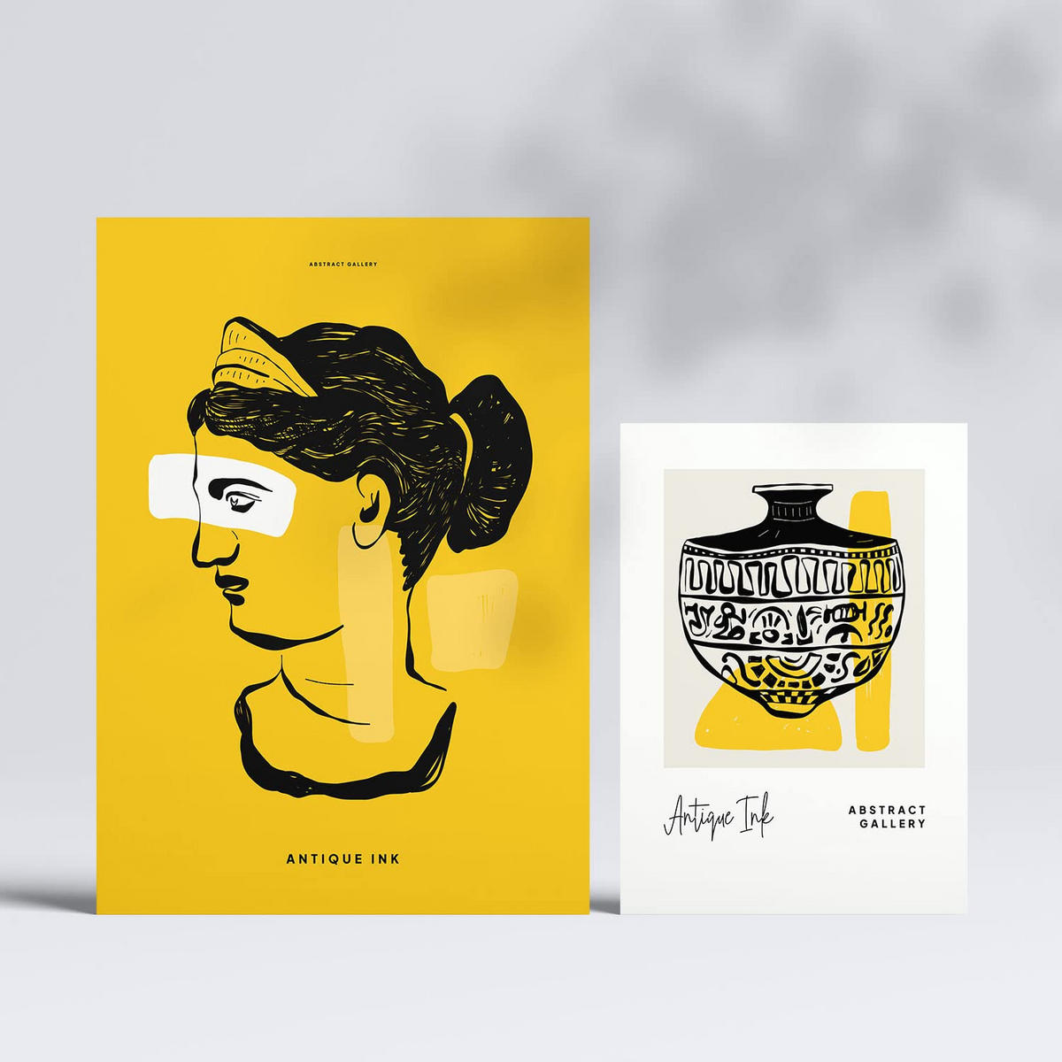 POSTER Set Mit 6 In Schwarzer Tinte Sexualität Von Der Griechischen Mythologie Inspirierte A3 & A4 Rahmenlos - Klar, Papier (29/3cm) - Nacnic