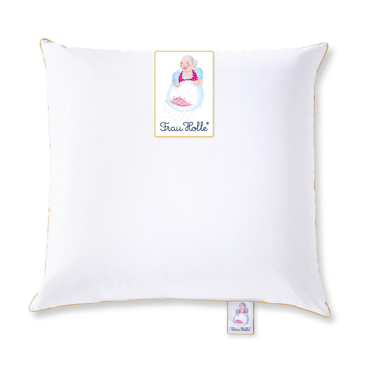 DAUNENKOPFKISSEN KLASSIK Entendaunen normal - Weiß, Naturmaterialien/Textil (80/80cm) - Frau Holle