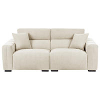 POHOVKA 3-místná Látka Světle béžová Fauskan - béžová, textil (203/84/96cm) - Beliani