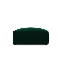 POUF Ruby aus Samt flaschengrün - Grün, Textil (93/40/93cm) - Micadoni