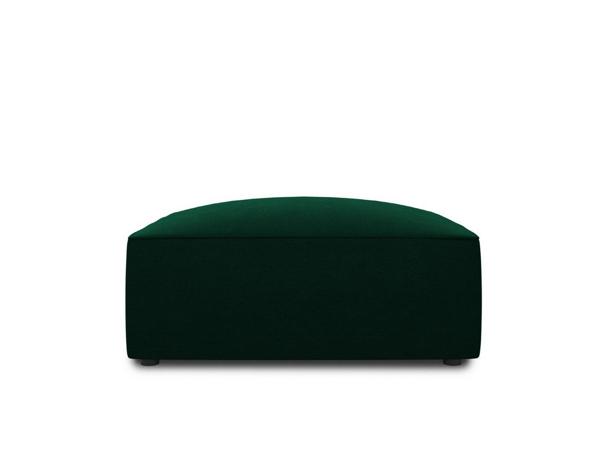 POUF Ruby aus Samt flaschengrün - Grün, Textil (93/40/93cm) - Micadoni