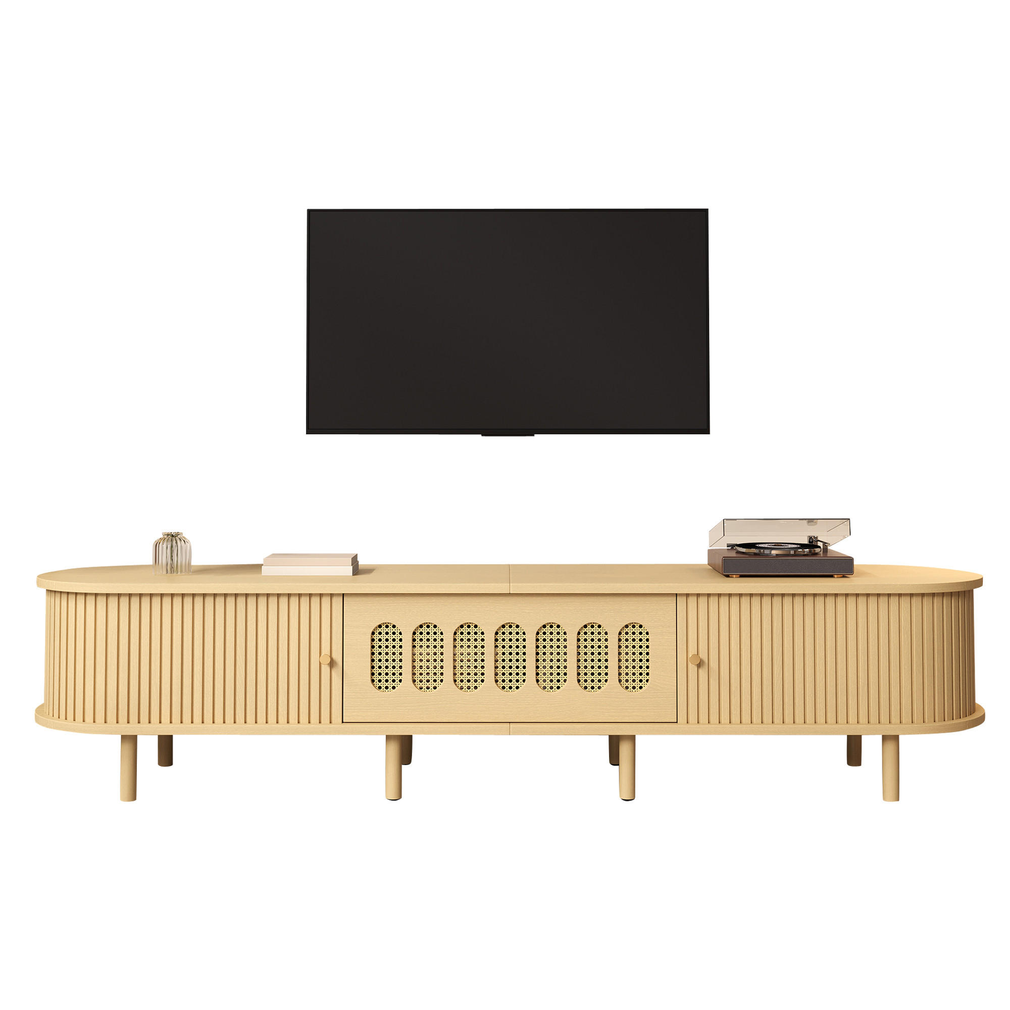 Flieks Tv-Lowboard Natur 180x40x40 cm