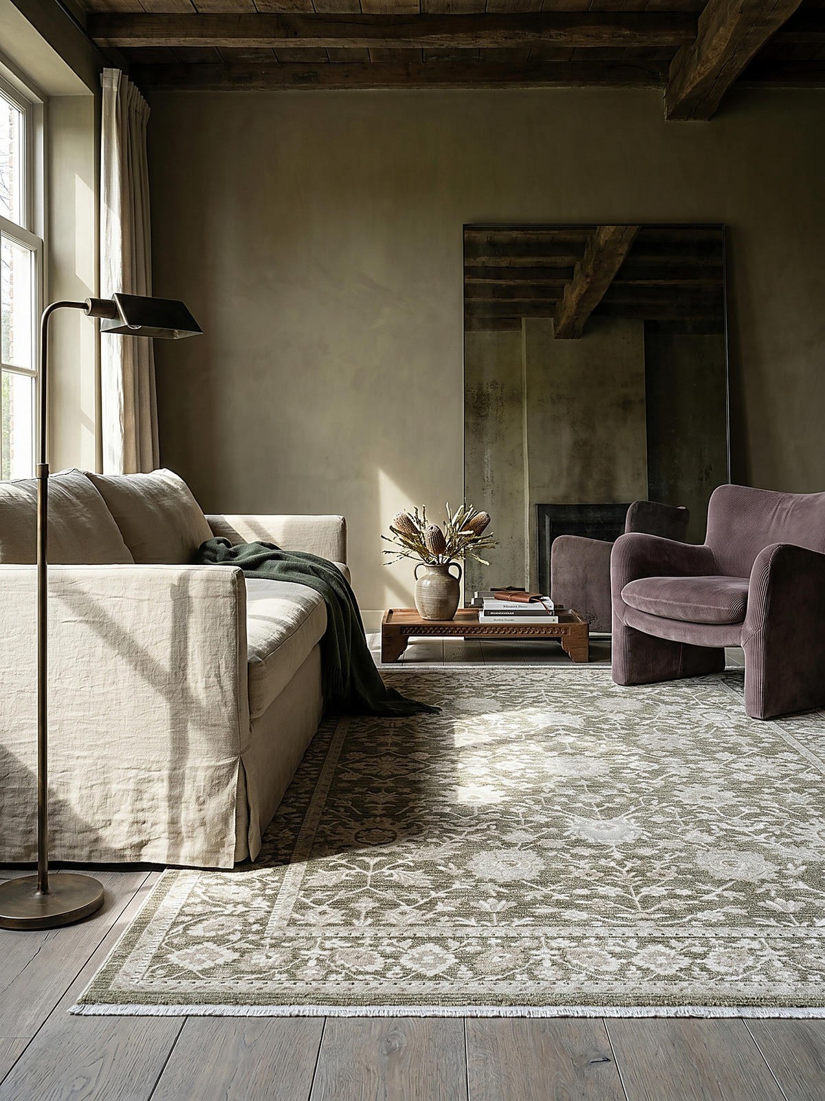 KURZFLORTEPPICH Orientalisch SCRIVIA Polypropylen Grün 160 x 230 cm - Grün, Textil (160/230cm) - KADIMA DESIGN