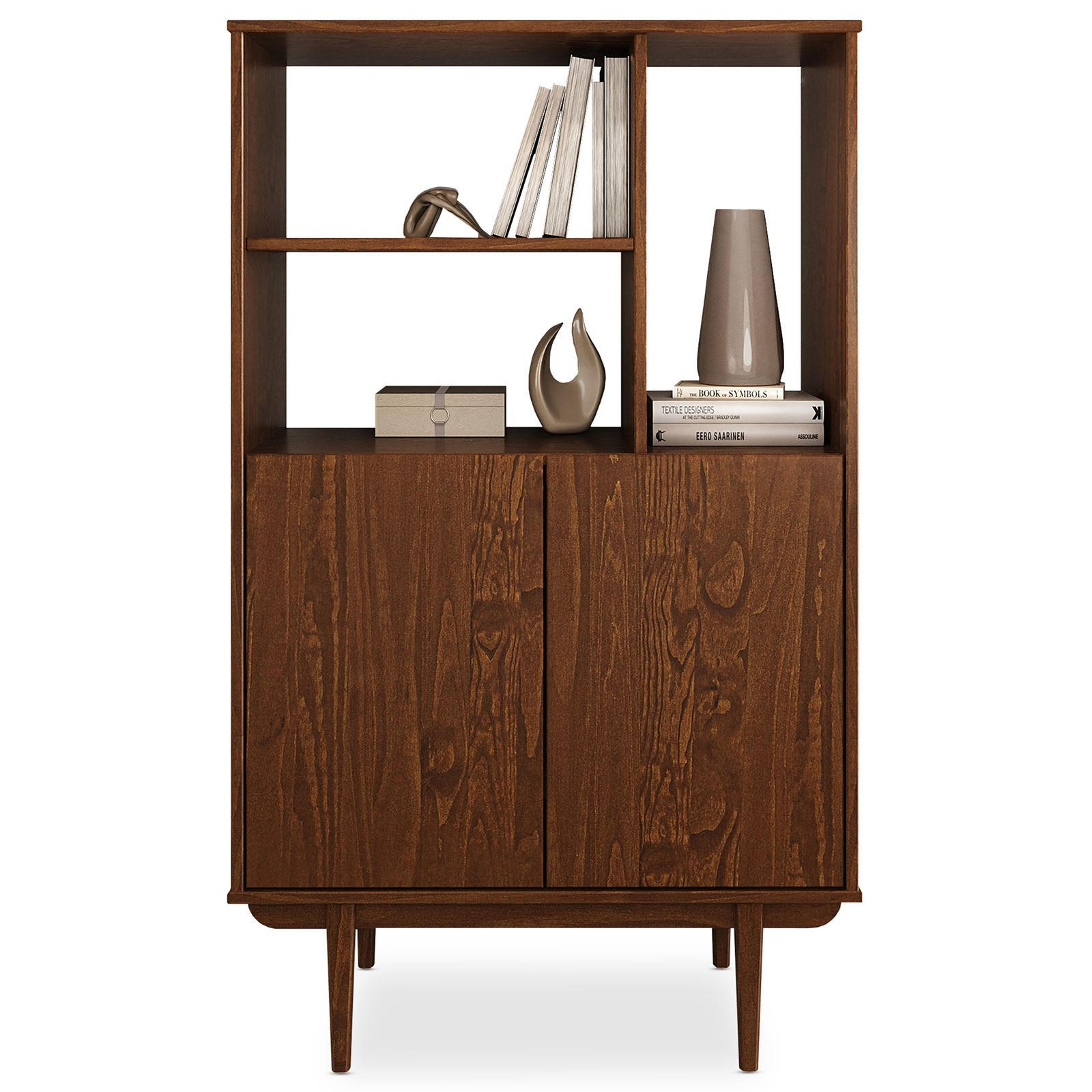 HIGHBOARD SIMONA - Kastanienfarben, Holz (80/133/37cm) - IDIMEX