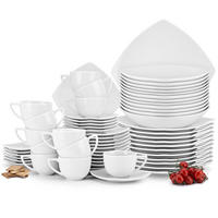 KOMBISERVICE CARLINA 12-Personen 60-tlg - Weiß, Keramik (25.5/2/25.5cm) - KONSIMO®