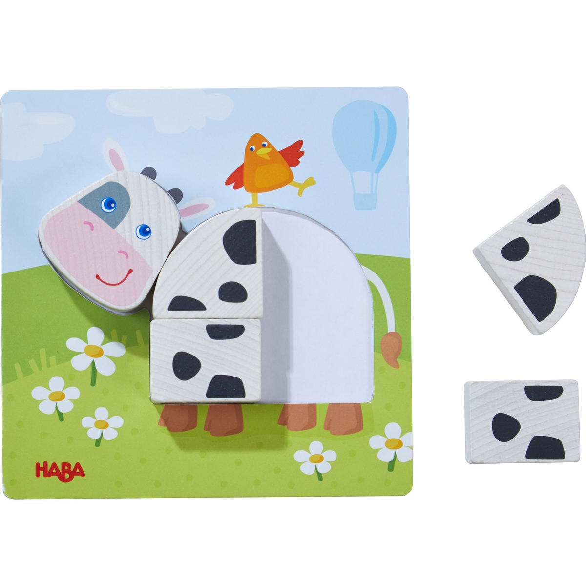 ZUORDNUNGSSPIEL Bauernhof, ab 18 Monaten - Multicolor, Naturmaterialien (27/5.5/37cm) - Haba