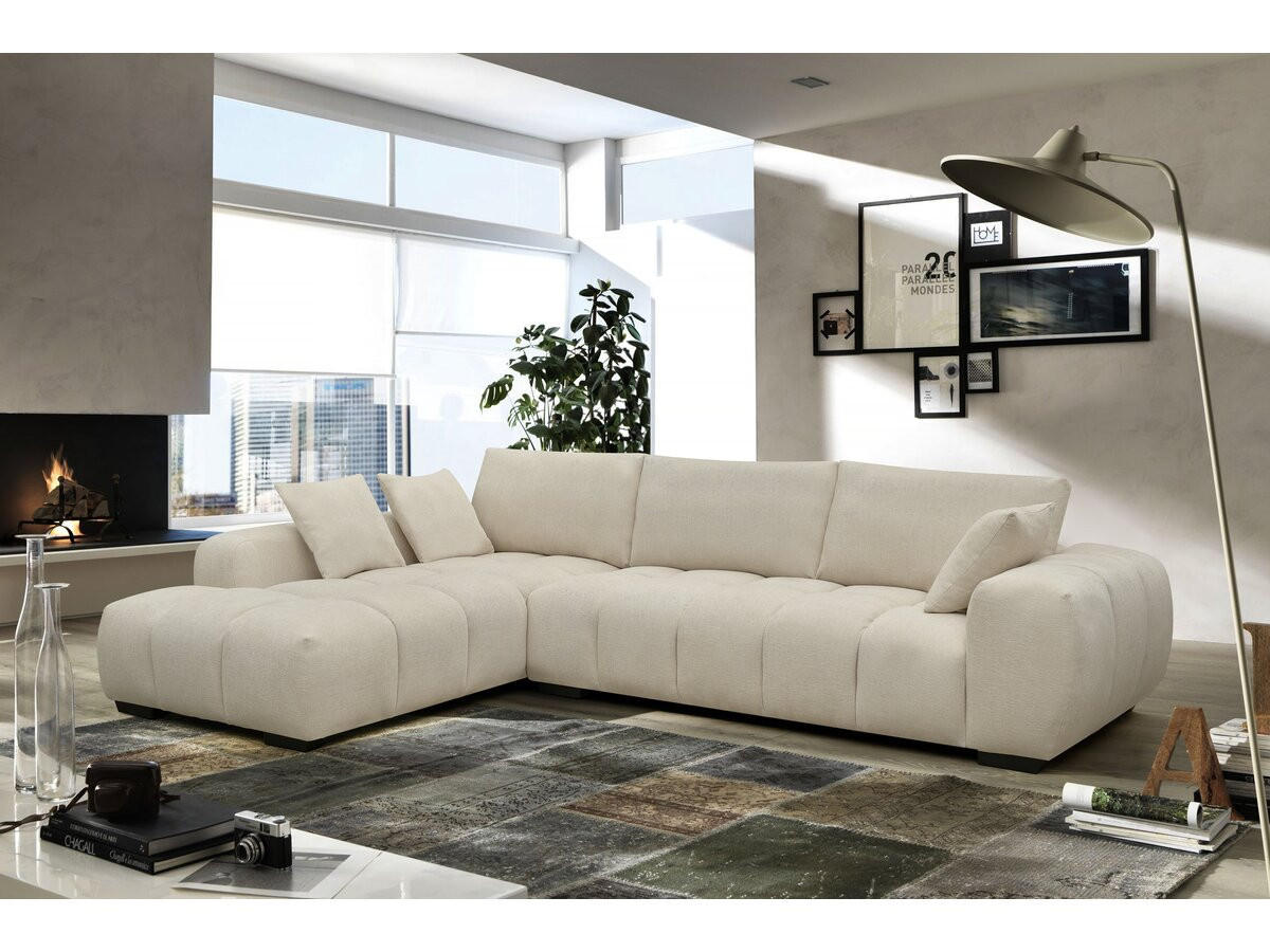 ECKSOFA monceau beige - Beige, Textil (207/307cm) - Habitat Garten