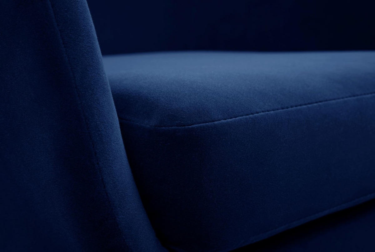 SESSEL Dunkelblau ENZO Gepolstert Mit Gepolstertem Rückenlehne - Dunkelblau, Textil (72.5/101.5/83cm) - Sepro Meble