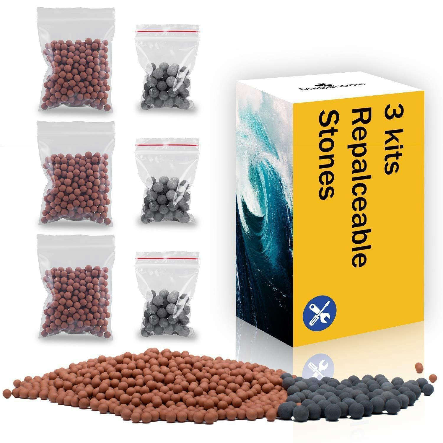 DUSCHKOPF Filtersteine 3 Kits für Ionische Filter - Multicolor, Stein (13/8/28cm)