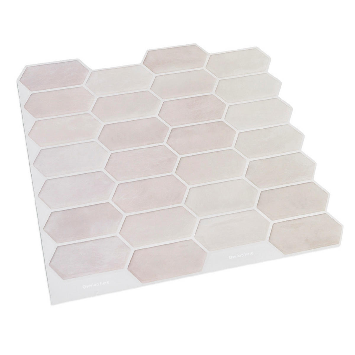 FLIESENAUFKLEBER 1 Stück 30,5 x 30,5 cm Selbstklebende Fliesen - Pera Rosa - Rosa, Kunststoff (30.5/0.12/30.5cm) - Mazovia