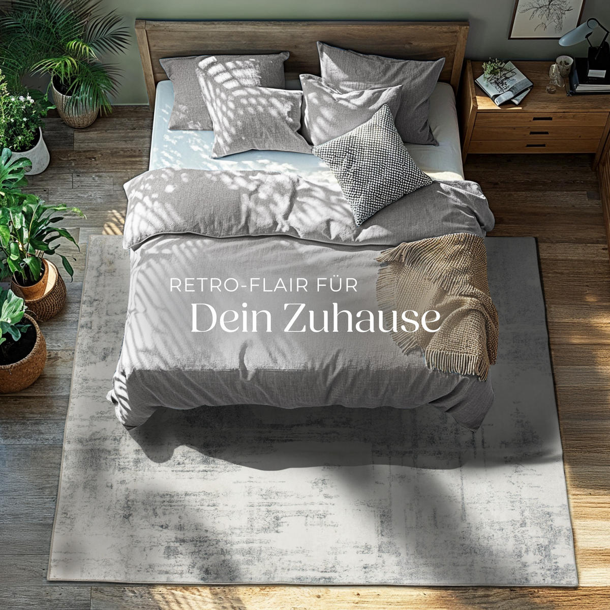 TEPPICH Vintage Design Nadira,rutschfeste Unterseite,beige/grau - Beige/Grau, Textil (160/230cm) - tectake