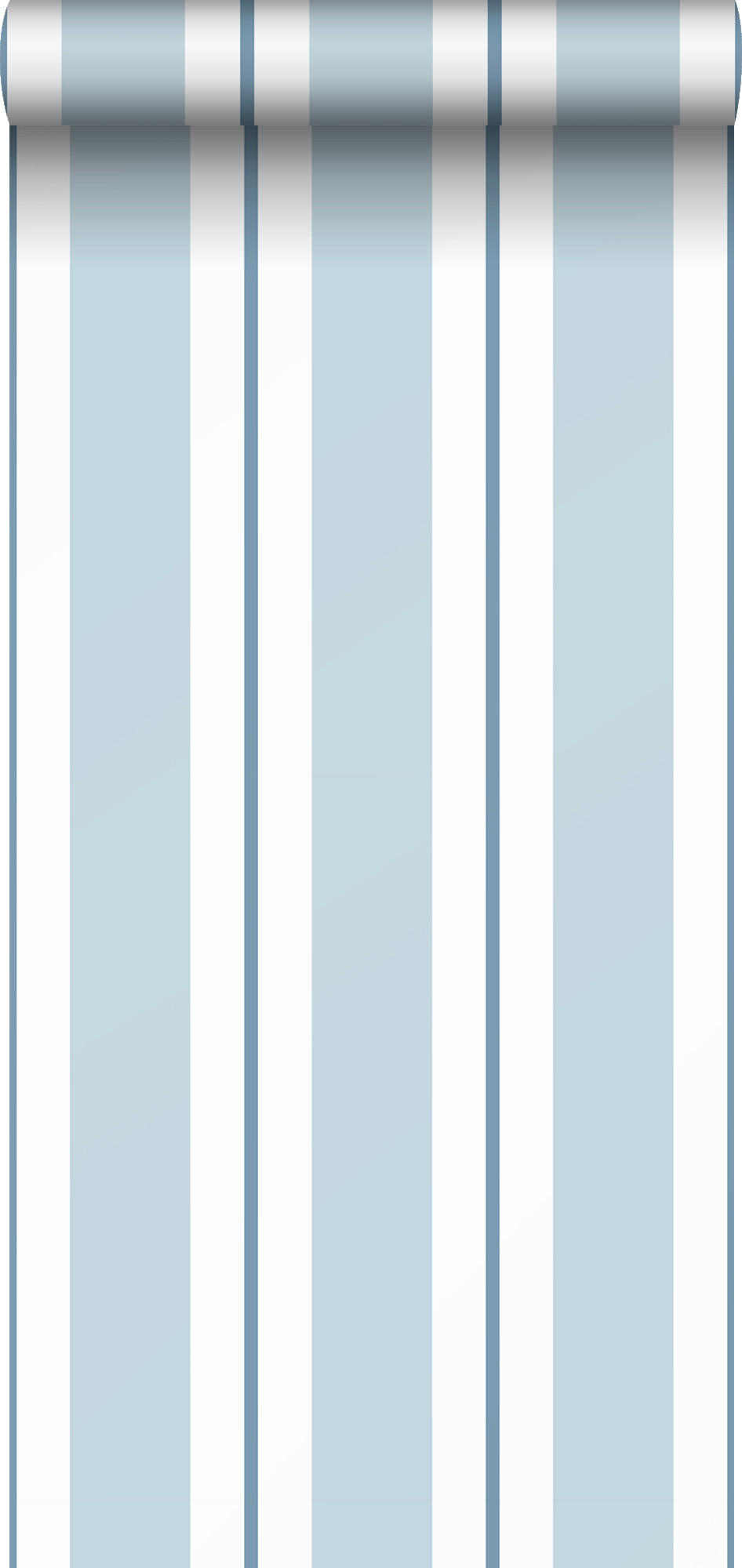 TAPETE Streifen 53 cm x 10 m - Blau, Papier (53/1000cm) - Sanders & Sanders