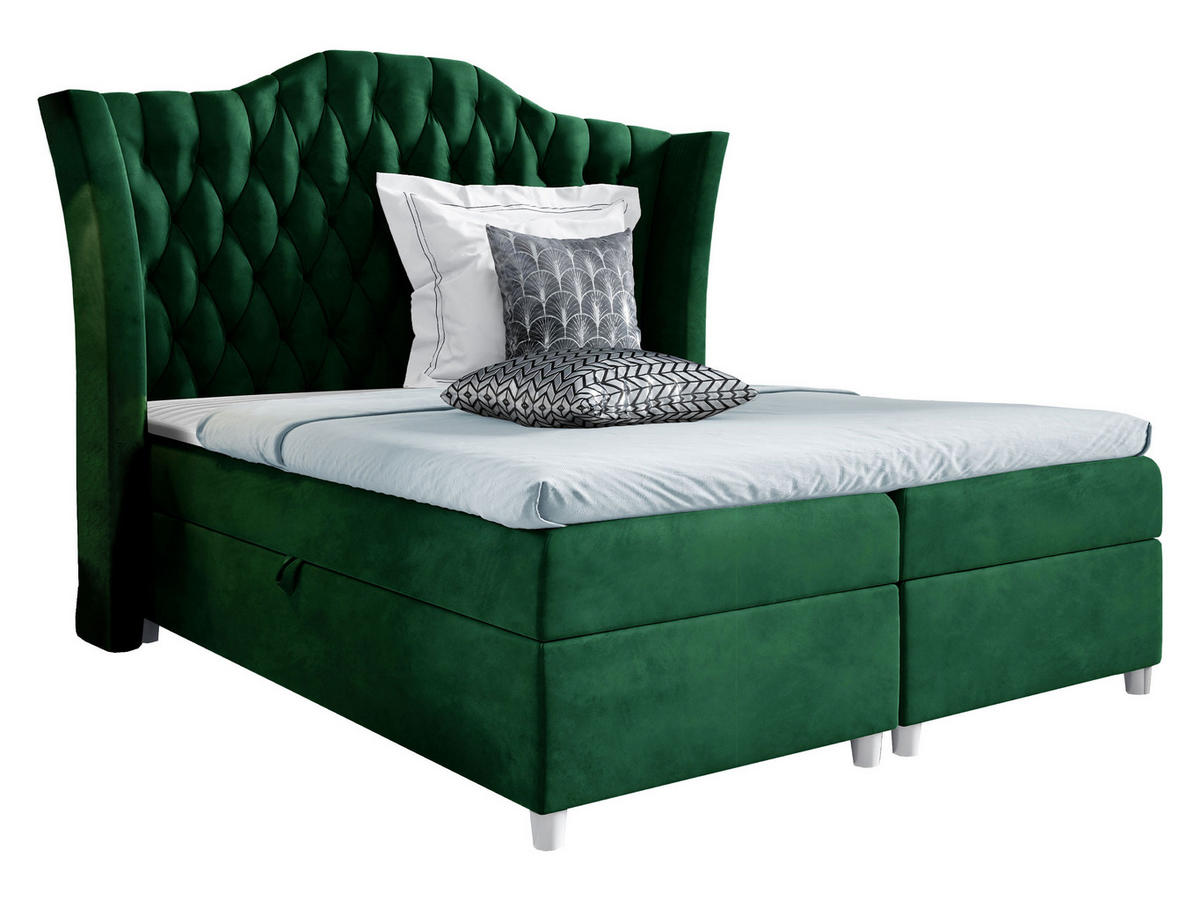 BOXBETT Colombo - Grün, Holz (120/200cm) - MIRJAN24